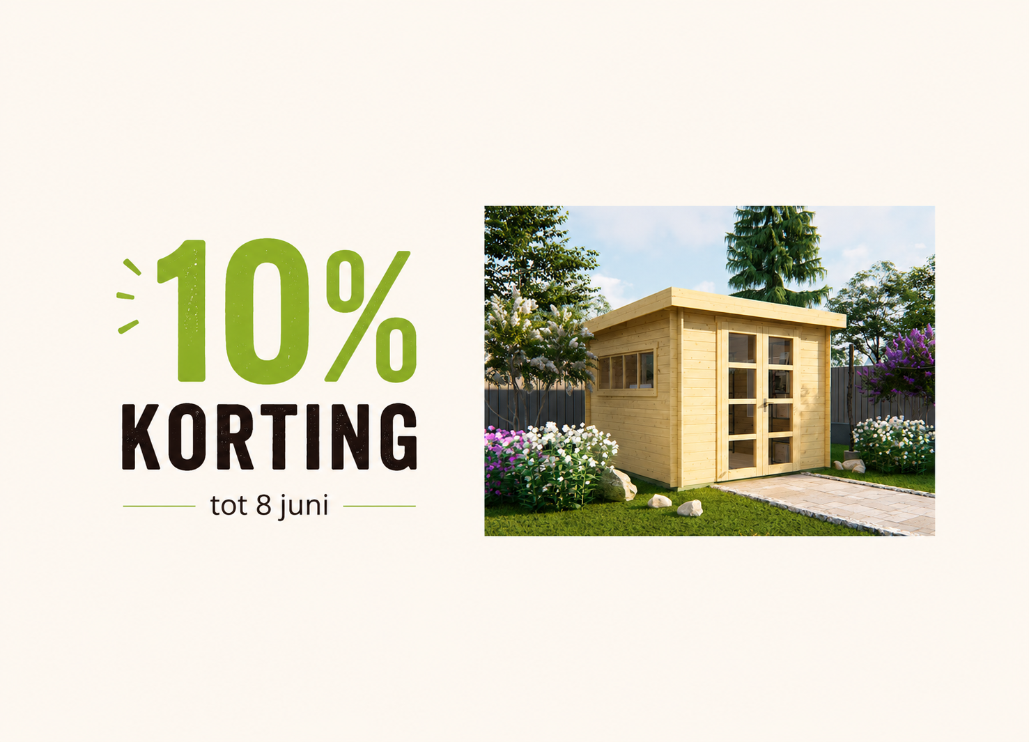 Actie op blokhutten & overkappingen | Hemmes Tuin & Lifestyle