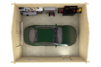 Garage Rydell | 58 mm | vuren groen geïmpregneerd