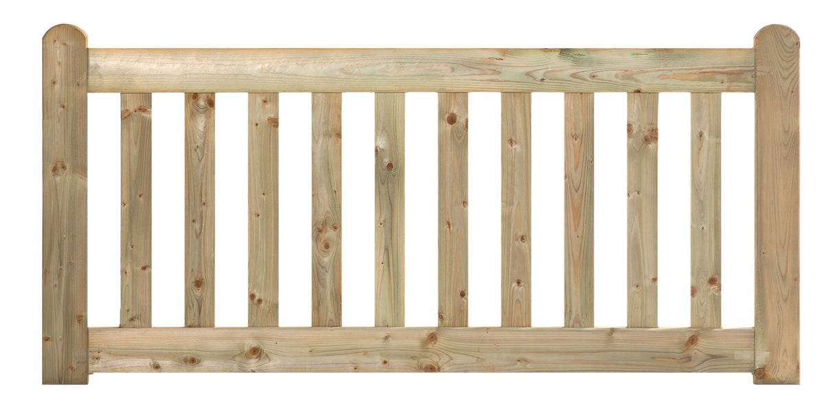 Tuinhek grenen groen geïmpregneerd De Luxe 80 x 180 cm