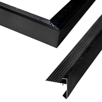 Aluminium daktrim zwart t.b.v. Zoutelande 600