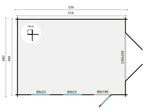 Garage Marketta | 44 mm | vuren onbehandeld