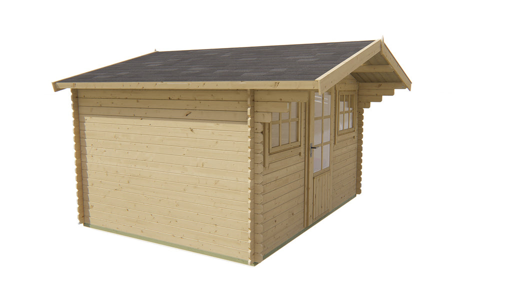 Blokhut - Tuinhuis Mika | 28 mm | vuren Red Class Wood geïmpregneerd
