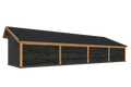 Bergen XL, Type 12 Douglas Gedroogd Potdekselplank zwart