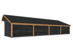Bergen XL, Type 12 Douglas Gedroogd Potdekselplank zwart