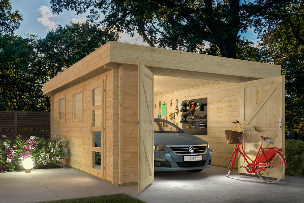 Garage Marketta | 44 mm | vuren groen geïmpregneerd
