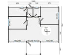 Blokhut - Tuinhuis Finn | 92 mm | vuren groen geïmpregneerd