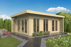 Blokhut - Tuinhuis Hildegard | 44 mm | vuren bruin geïmpregneerd