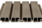 PuraTech 55 composiet dubbel profiel 3,3 x 17,0 x 290 cm, light grey, fijne houtnerf