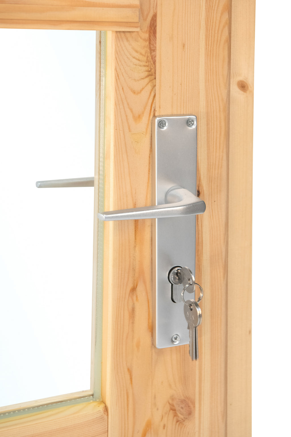 Deur enkel met raam XXL linksdraaiend, vuren 106,5 x 215 cm