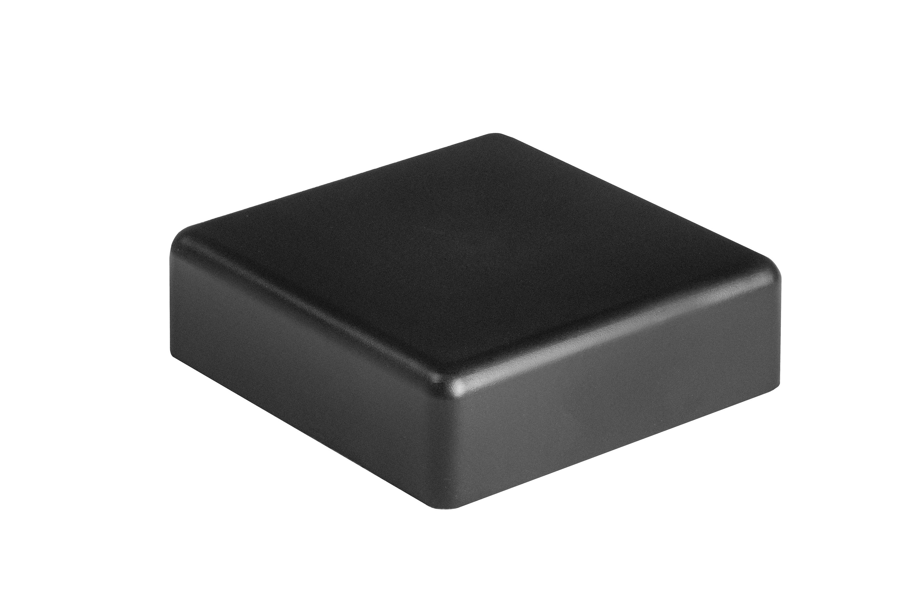 PuraFence aluminium paal incl. paalkap 7,5 x 7,5 x 250 cm, zwart