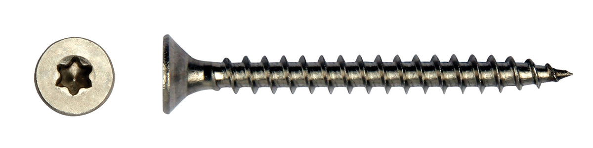 FixGard spaanplaatschroef - RVS304 5,0 x 50 mm Tx25 (Doos 200 stuks)