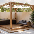 Harmonicadoek 290 x 300 cm wit