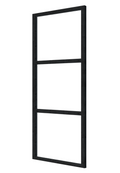 Steellook glaswand 82,5 x 212 cm, zwart