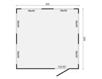 Kiosk Moose | 16mm | vuren onbehandeld | 300 x 300 cm | incl. vloer