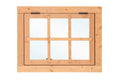 Red Class Wood uitzetraam, 6-ruits Uitzetraam B900 x H700 mm buitenmaat (rvs beslagset)