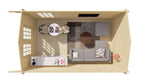 Blokhut - Tuinhuis Julia | 40 mm | vuren Red Class Wood geïmpregneerd