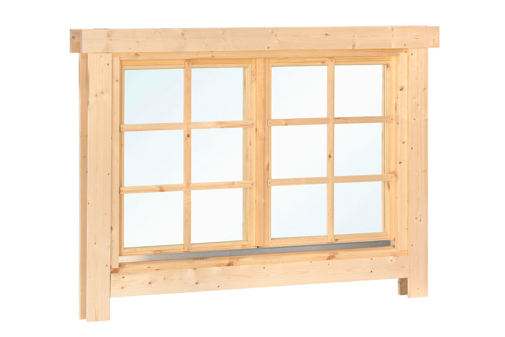 Draai- /kiepraam dubbel L3 vuren 153 x 105,1 cm