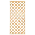 Trellis met lijst, diagonale lamellen grenen groen geïmpregneerd H180 x B90 cm