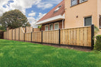 Tuinscherm Enschede, groen geïmpregneerd grenen, RVS-geschroefd, 21-planks (19+2) 180 x 90 cm