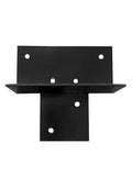 Pergola verlenging voor 15 x 15 cm palen, zwart gepoedercoat, incl. bevestigingsset