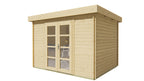 Blokhut - Tuinhuis Hypermodern | 28 mm | vuren Red Class Wood geïmpregneerd
