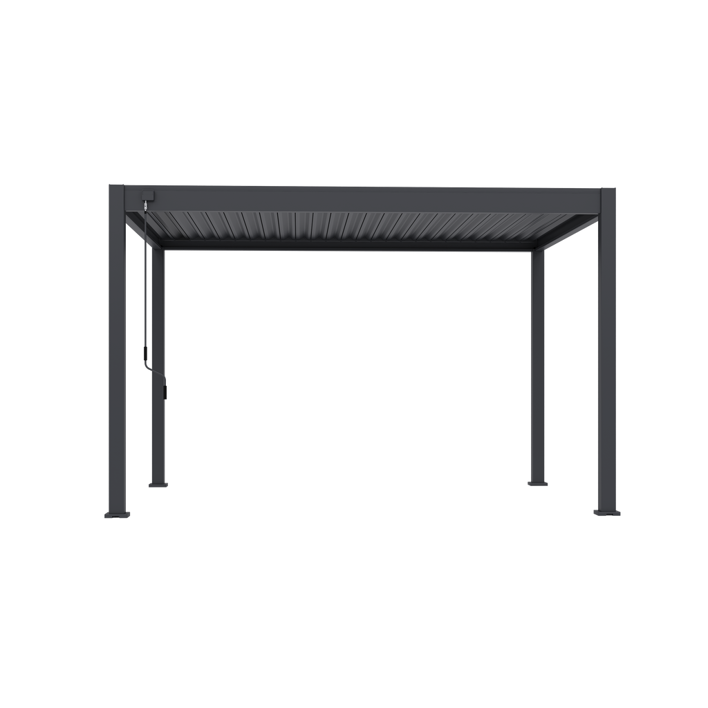 Tuindeco Advance line vrijstaande aluminium overkapping 300 x 400 x 255 cm antraciet