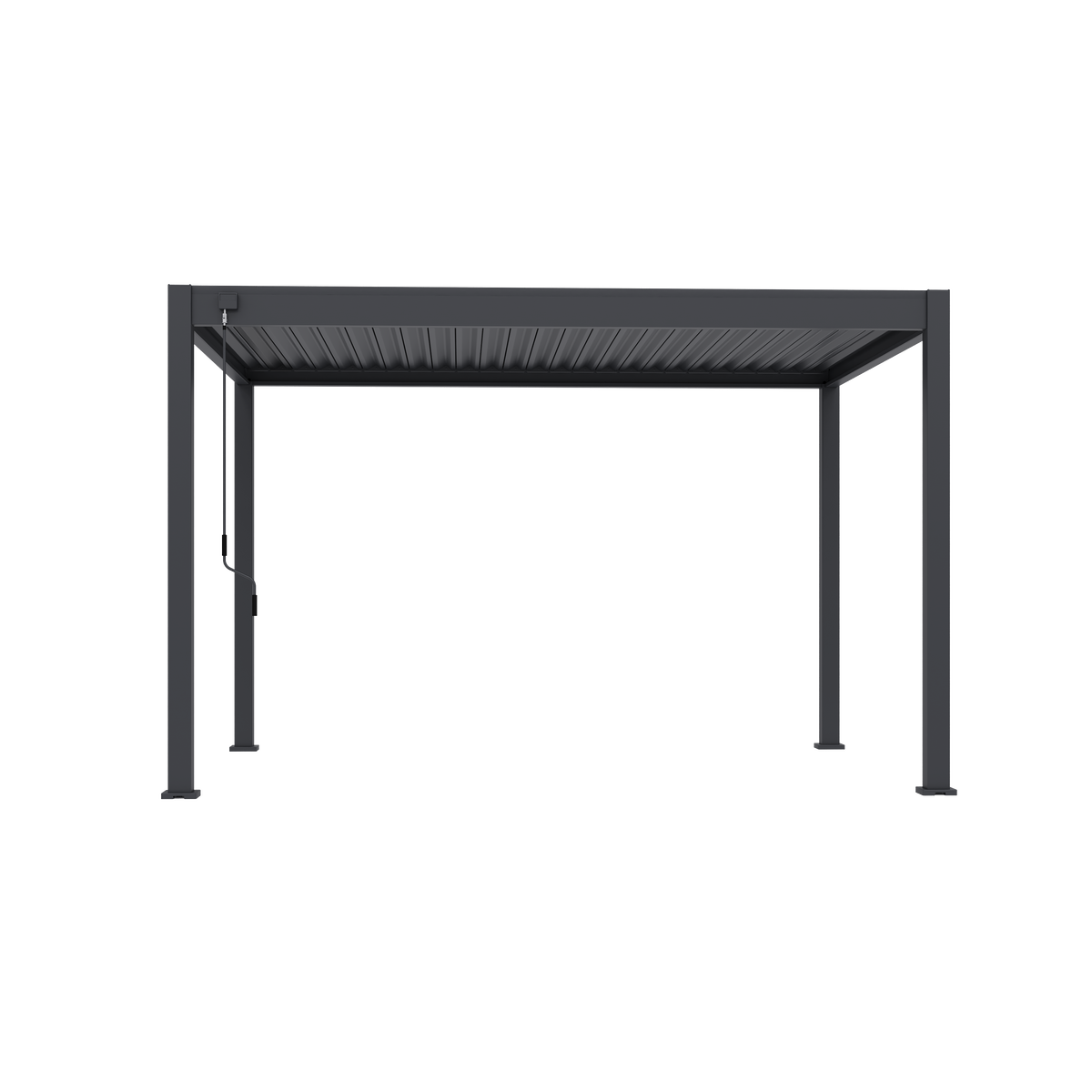 Tuindeco Advance line vrijstaande aluminium overkapping 300 x 400 x 255 cm antraciet