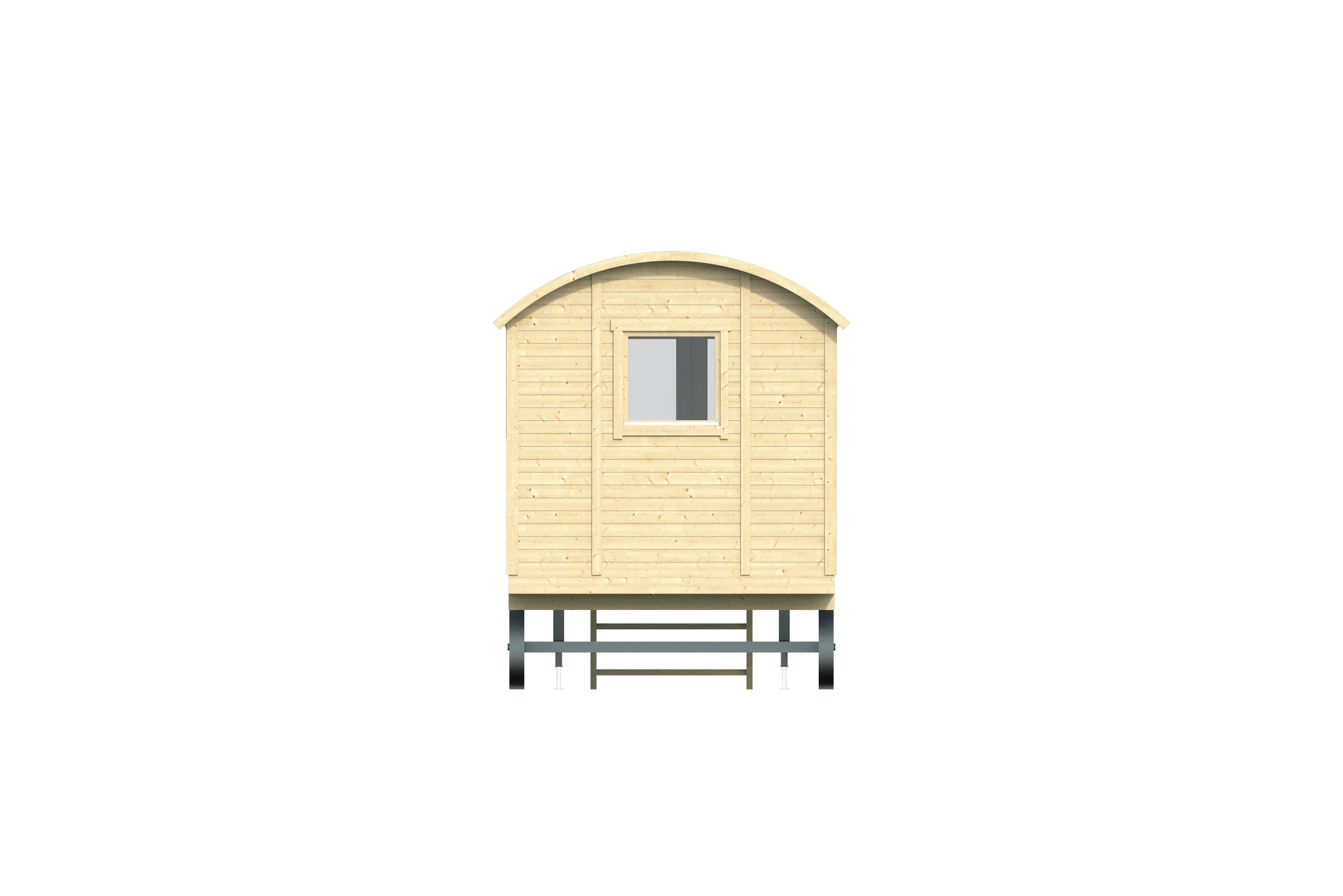 Circuswagen Kathleen | 19mm | vuren onbehandeld | 720 x 240 cm | excl. onderstel