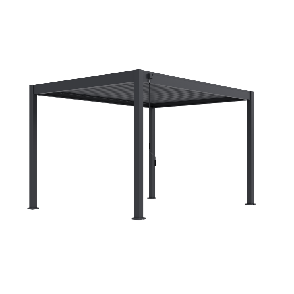 Tuindeco Advance line vrijstaande aluminium overkapping 300 x 400 x 255 cm antraciet