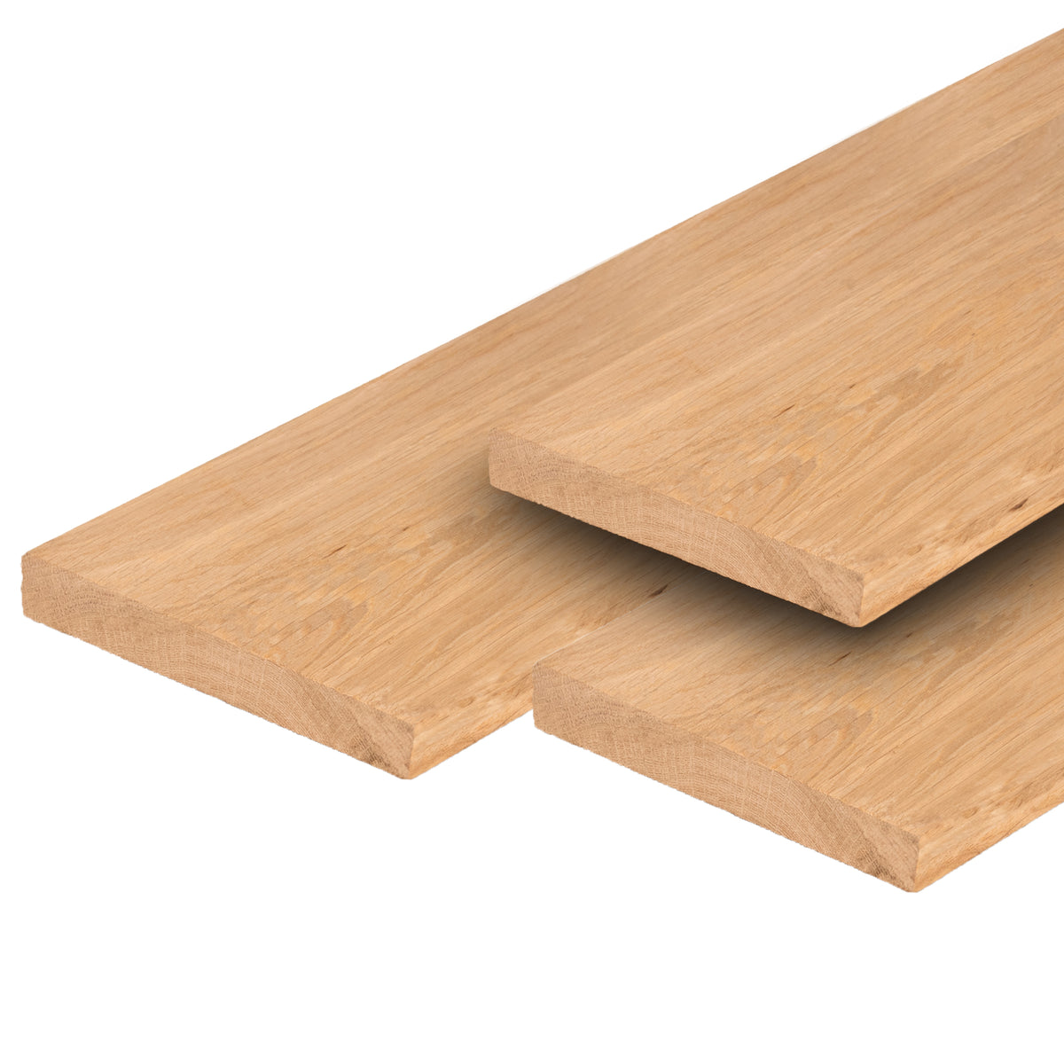 Eiken kantplank 2,0 x 20,0 x 300 cm, vers, fijnbezaagd, scherpkantig