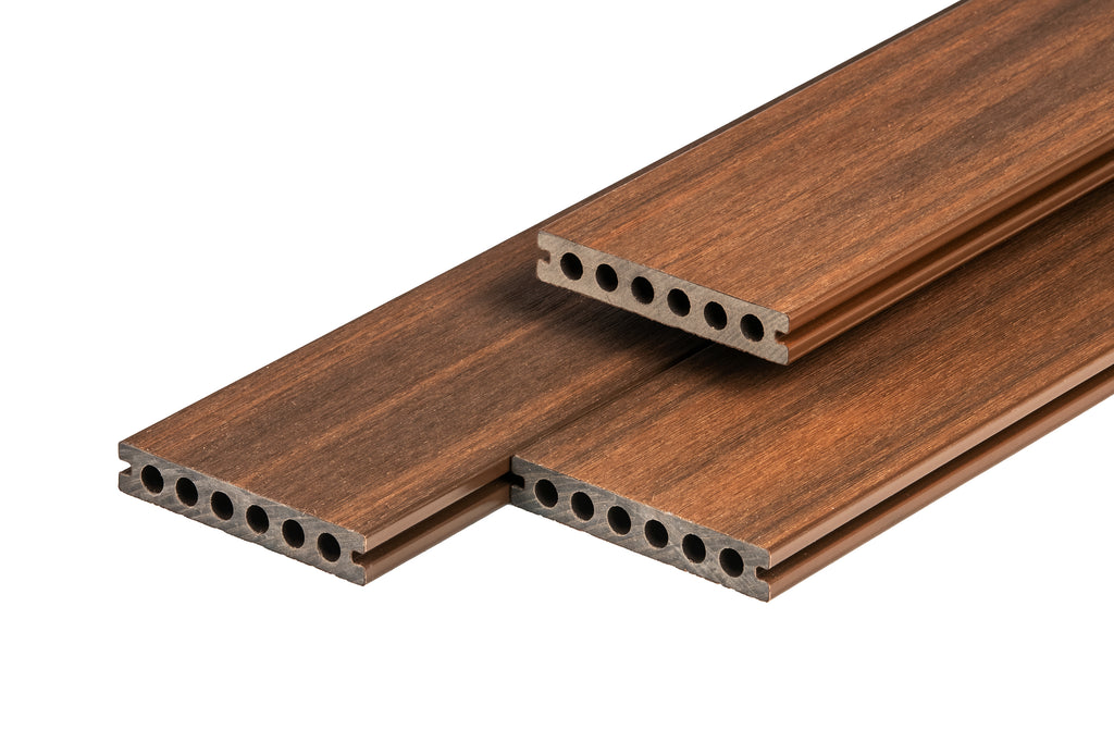PuraShield composiet vlonderplank 2,3 x 13,8 x 300 cm, ipé, semi-massief, fijne houtnerf, clip systeem