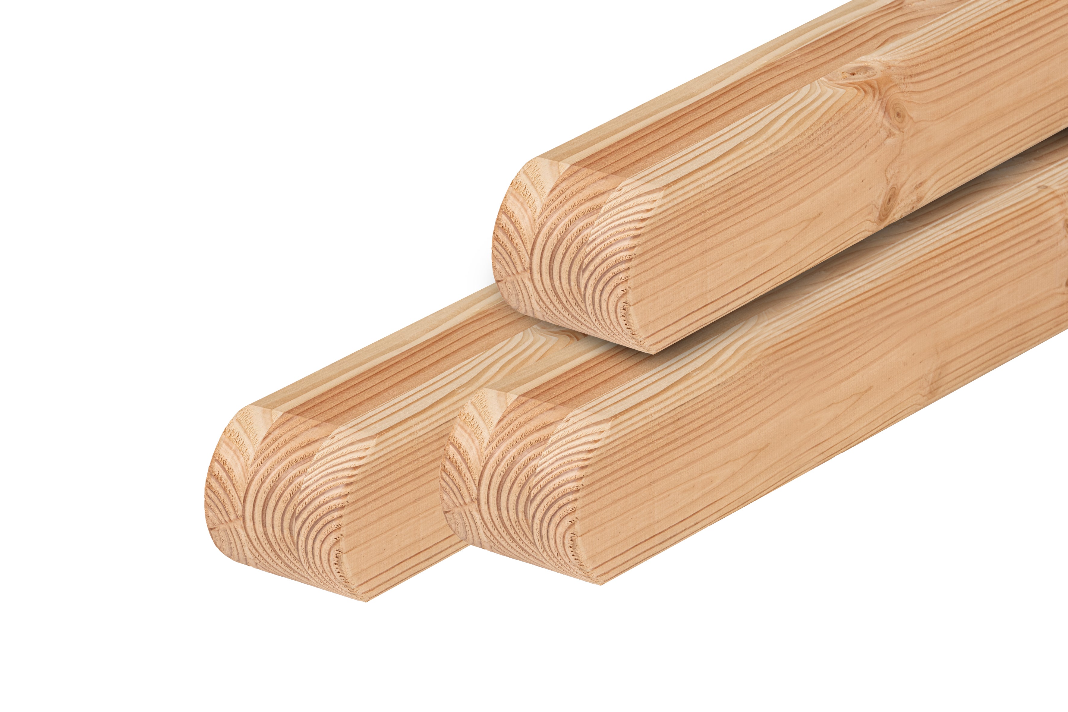 Douglas paal 8,8 x 8,8 x 95 cm, gedroogd, geschaafd, ronde kop
