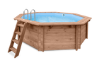 Luxe houten zwembad Cabana Beach 434 x 401 x 116 cm