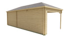 Blokhut - Tuinhuis Paiva | 44 mm | vuren Red Class Wood geïmpregneerd