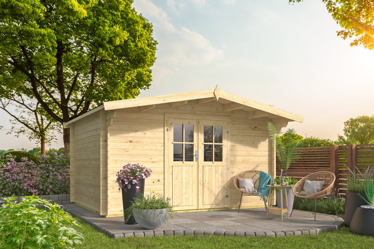 Blokhut - Tuinhuis Murcia | 34 mm | vuren Red Class Wood geïmpregneerd