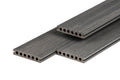 PuraShield composiet vlonderplank 2,3 x 13,8 x 500 cm, dark grey, semi-massief, fijne houtnerf, clip systeem