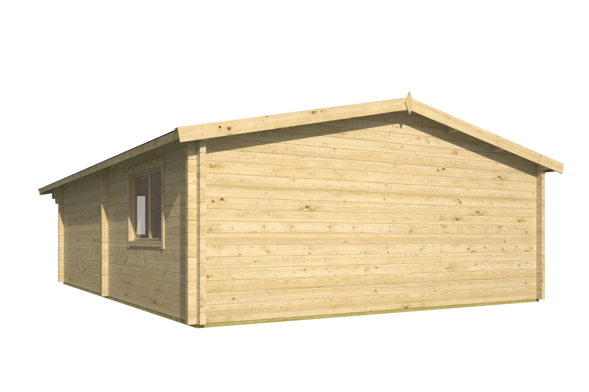 Blokhut - Tuinhuis Ballyragget | 70 mm | vuren grijs geïmpregneerd