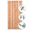 Tuindeur Privacy Douglas met RVS inbouwslotset 150 x 195 cm
