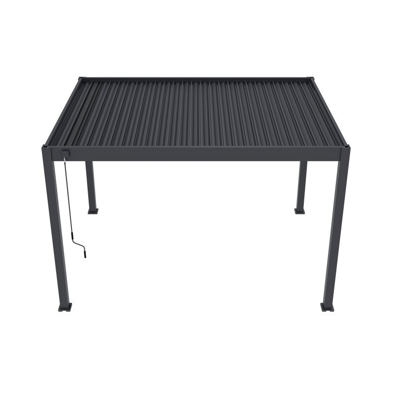 Tuindeco Advance line vrijstaande aluminium overkapping 300 x 400 x 255 cm antraciet