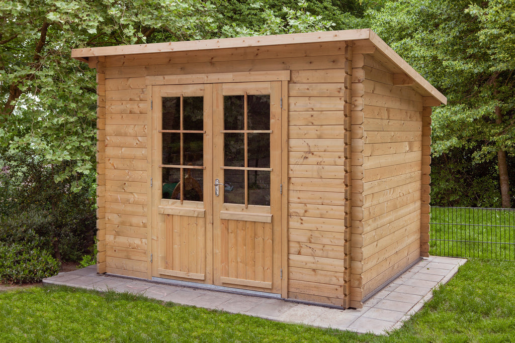 Blokhut - Tuinhuis Mila | 28 mm | vuren honinggeel geïmpregneerd