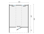 Saunabarrel | Ø205 x 300 cm | 38 mm | onbehandeld vuren