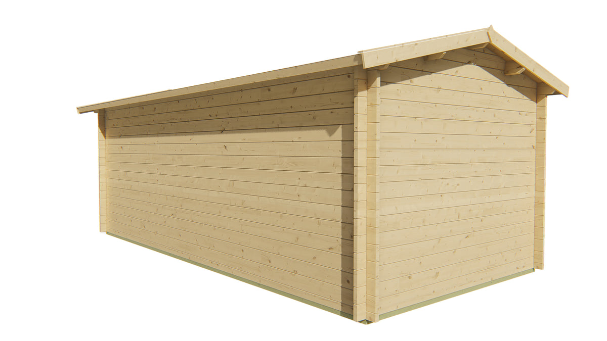 Blokhut - Tuinhuis Rick | 40 mm | honinggeel geïmpregneerd