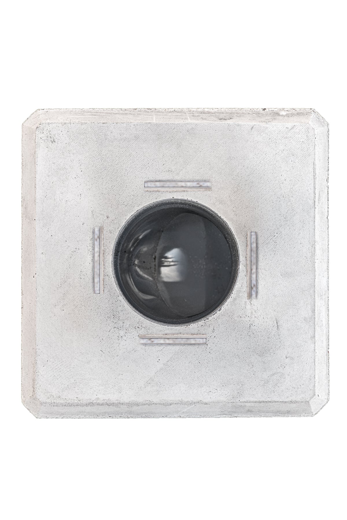 Berton Betonpoer 20,0x20,0x37,0cm, wit, met HWA