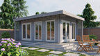 Blokhut - Tuinhuis Hildegard | 44 mm | vuren bruin geïmpregneerd