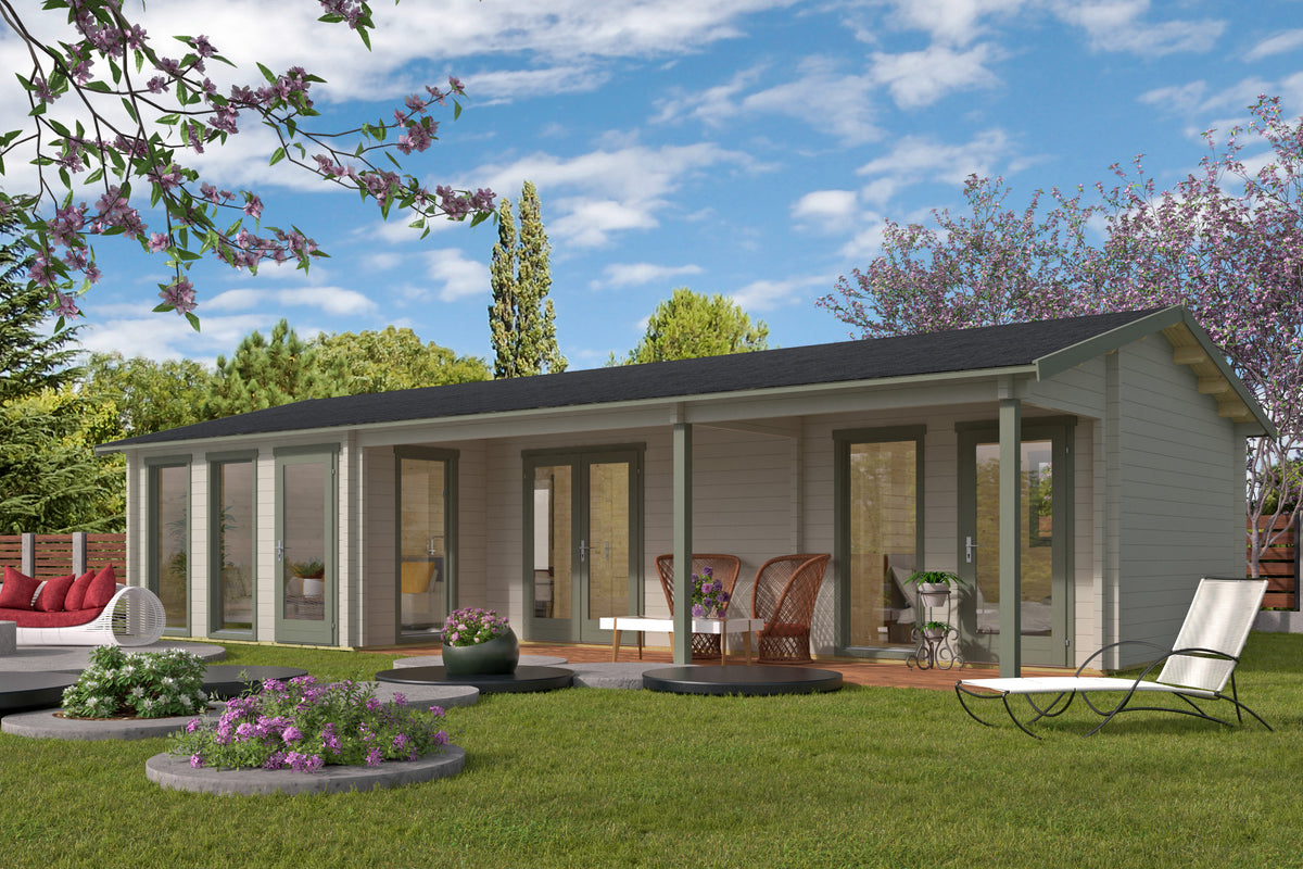 Blokhut - Tuinhuis Letterkenny | 70 mm | vuren onbehandeld