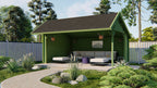 Blokhut - Tuinhuis Thüringen | 44 mm | vuren onbehandeld