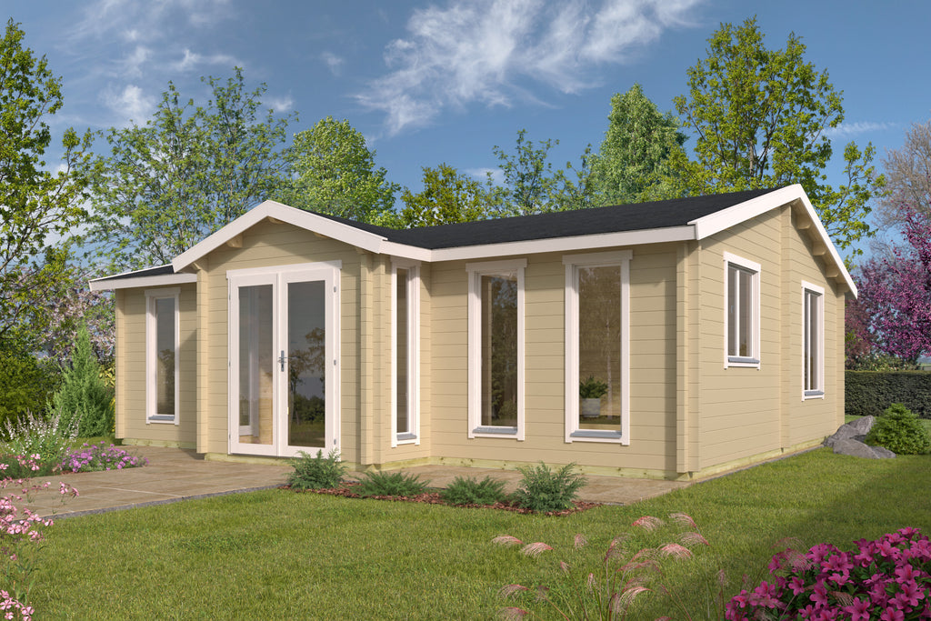 Blokhut - Tuinhuis Mullingar | 70 mm | vuren bruin geïmpregneerd
