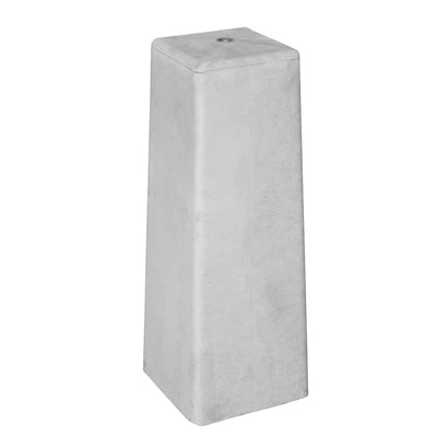 Berton© betonpoer (18,0 x 18,0) > (15,0 x 15,0) x 50,0 cm, wit/grijs, M16-bus, Eco