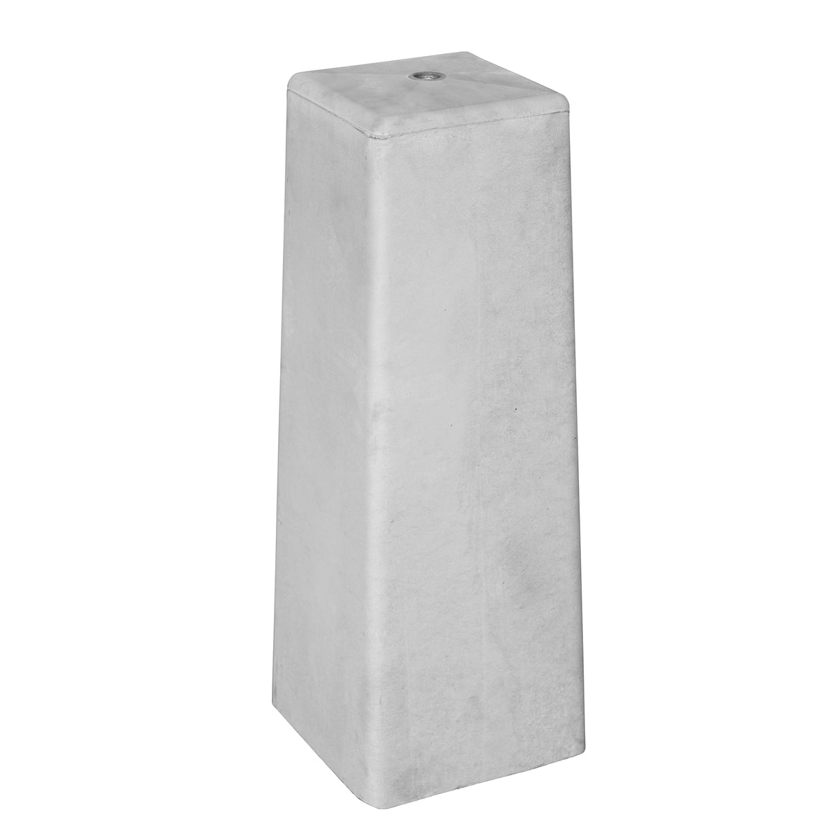 Berton© betonpoer (18,0 x 18,0) > (15,0 x 15,0) x 50,0 cm, wit/grijs, M16-bus, Eco
