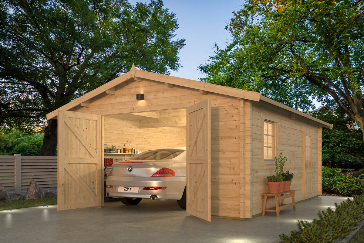 Garage Rydell | 58 mm | vuren groen geïmpregneerd